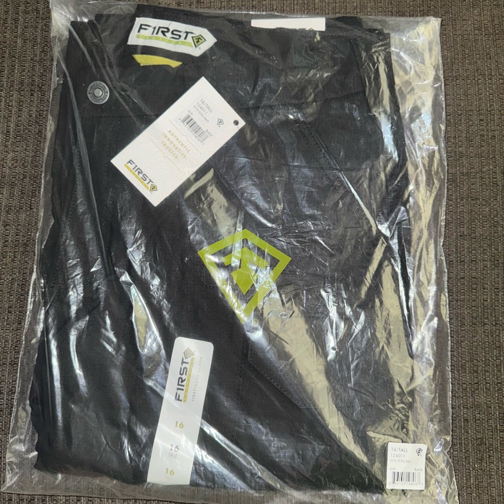 Brand New In Package Women’s First Tactical Black Pants - Size 16 Tall
